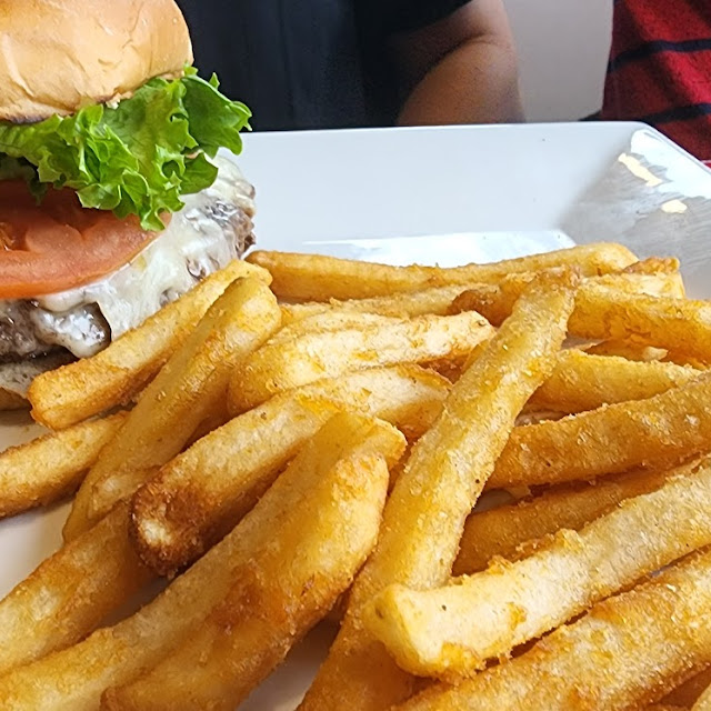 Canadian Bacon and Swiss Burger