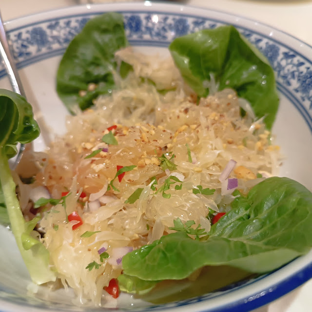 Pomelo Salad with Light Asian Dressing