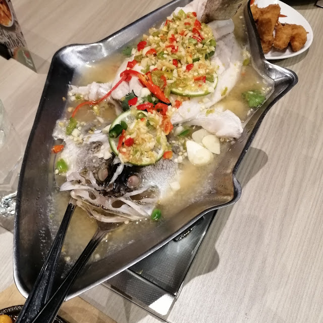 Steamed Siakap with Chillies