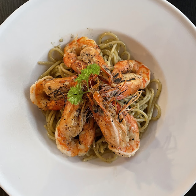 Spaghetti Aglio Olio E Prawn