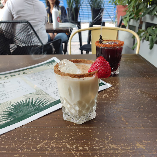 Cóctel de Horchata Con Mezcal