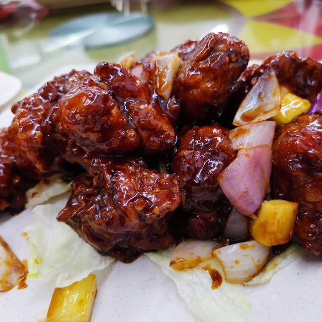 appetizing sweet & sour pork rice 爆單開胃酸甜古佬肉飯