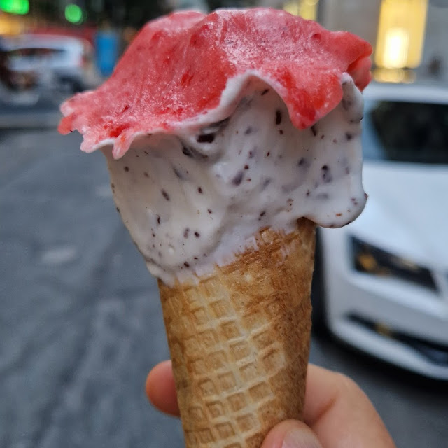 Cono Stracciatella Fragola
