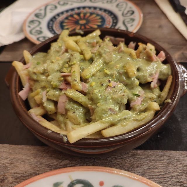 Patatine Con Mortadella Crema E Granella Di Pistacchio