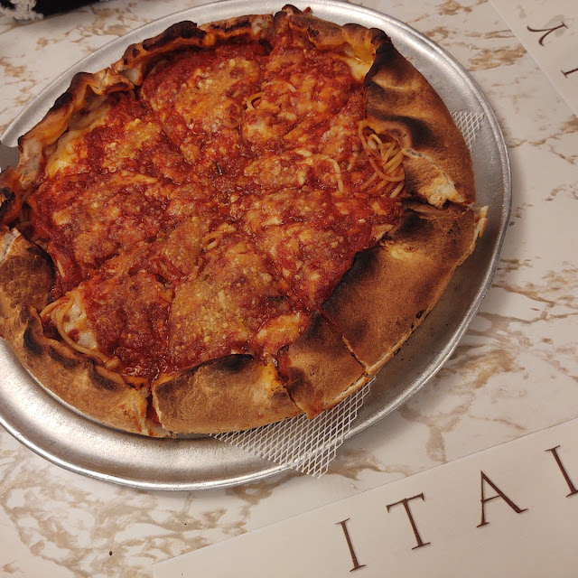 Alfano's Spaghetti Pizza
