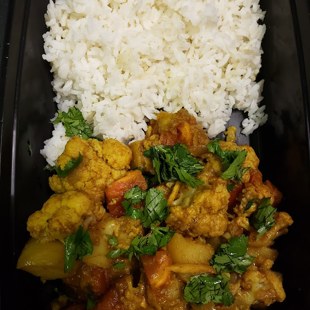 Aloo Gobi with Coconut Curry and Rice