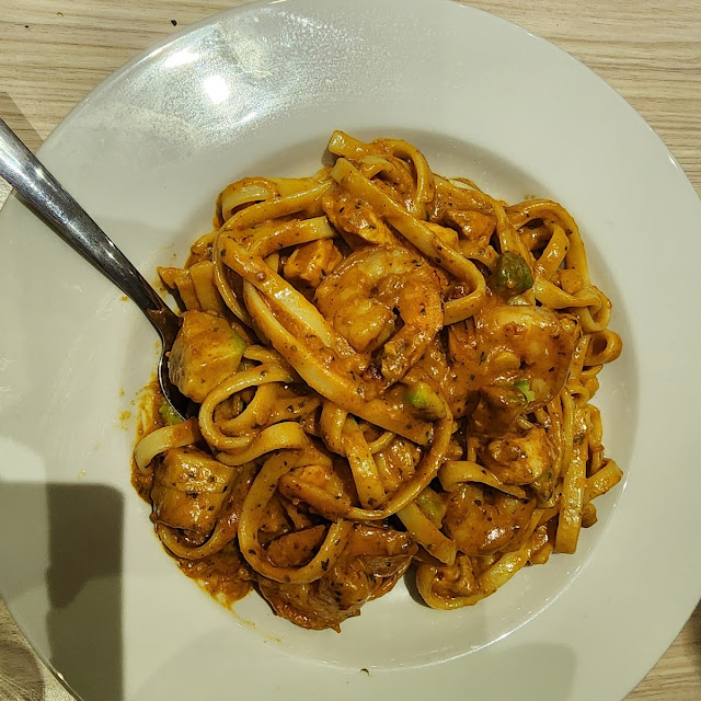 Chicken and Avocado Fettucine Alfredo