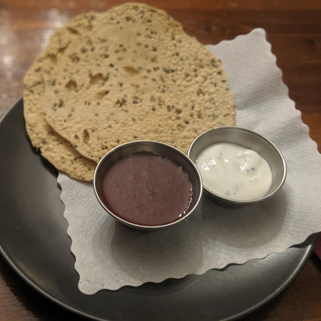 Papadam Wird Zum Essen Gereicht