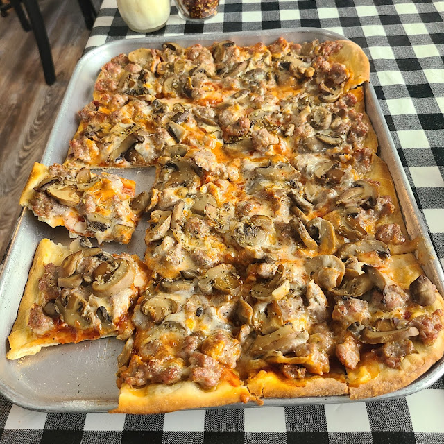 Sausage and Mushroom Pizza