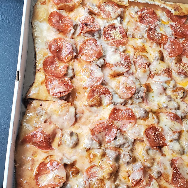 Pepperoni and Sausage Pizza