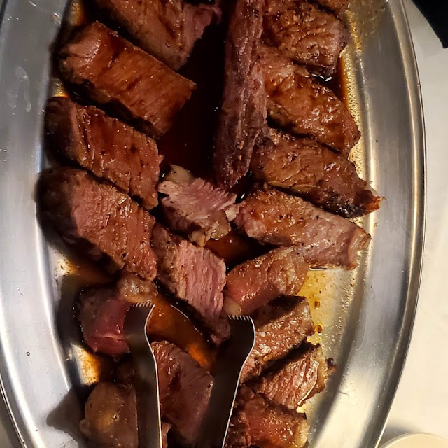 Medium Well Tomahawk Steak for 2