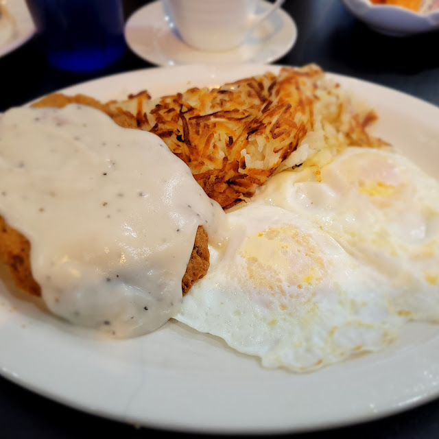 Country Fried Steak and Eggs