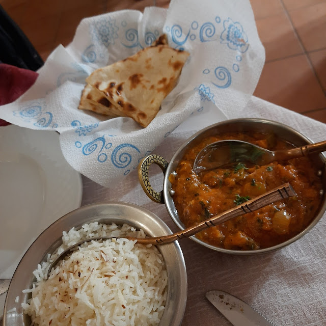 Basmati Rice and Naan Bread