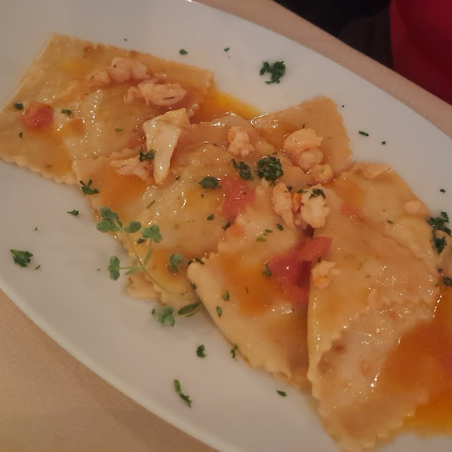 Ravioli Di Pesce Con Gamberi Freschi