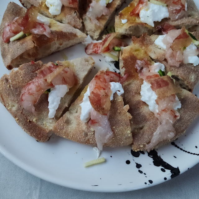 Pizza Gourmet Gambero E Burrata