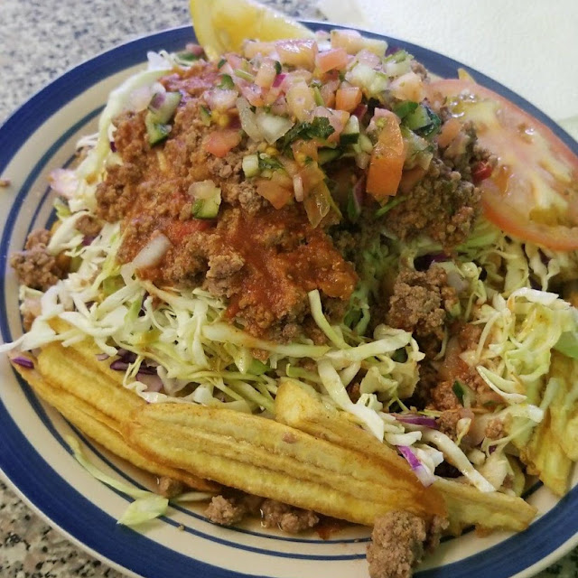 Tajadas De Plátano Con Carne Molida