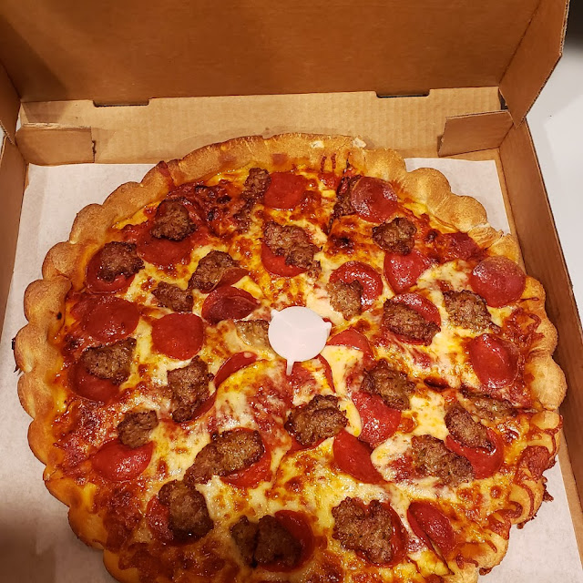 Sausage and Pepperoni Pizza