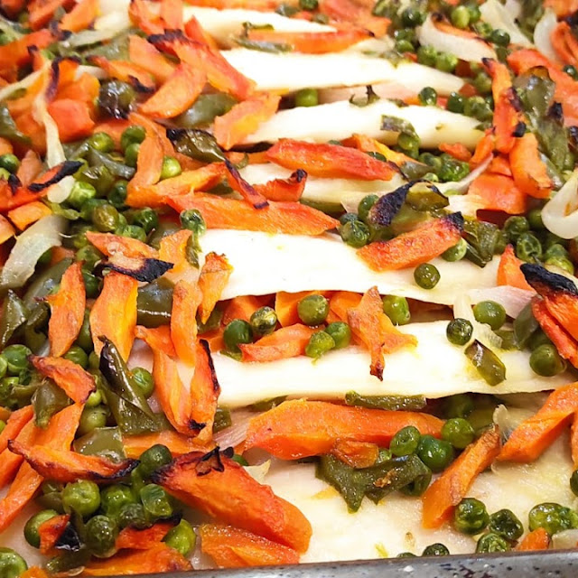 Filetti Di Pesce Al Forno Con Verdure