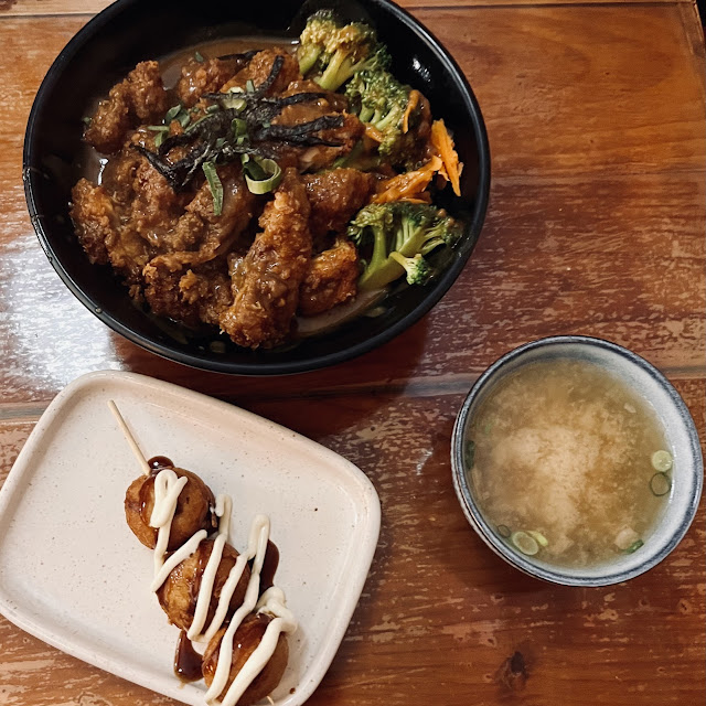 Chicken Katsu Curry and Takoyaki