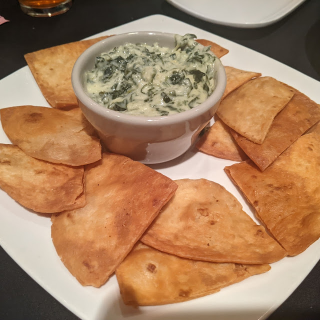 Artichoke Dip with Toasted Pita Bread