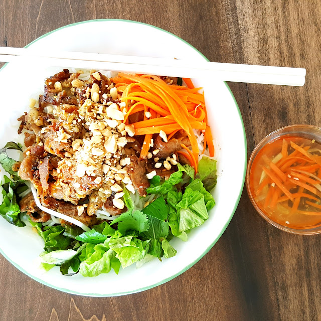 Grilled Pork Noodle Salad Bowl
