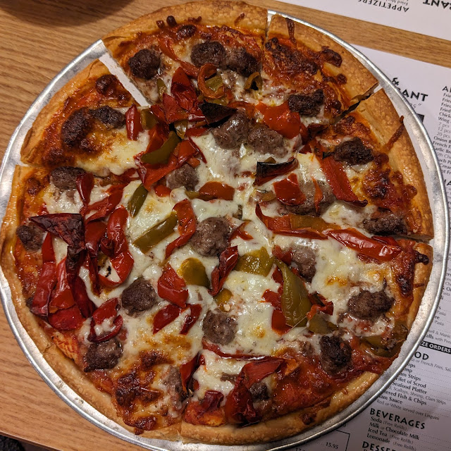 Hamburg and Roasted Peppers