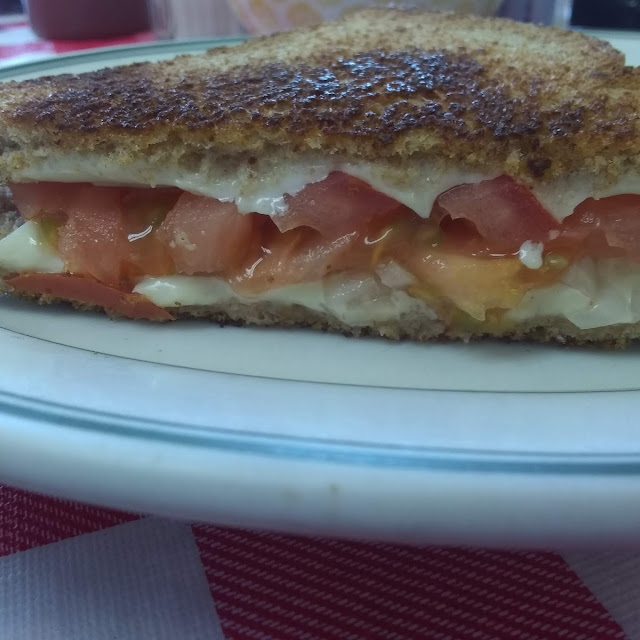 Grilled Cheese with Tomato Sandwich