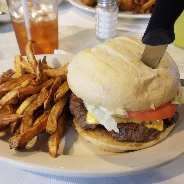 Large Cheeseburger and Fries