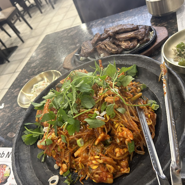 Monkfish with Bean Sprouts Spicy Sauce