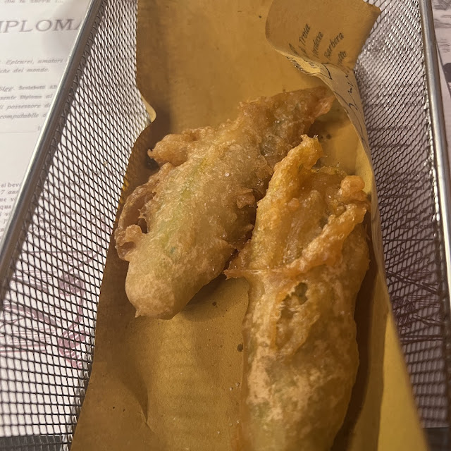 Fresh Fried Zucchini Flowers