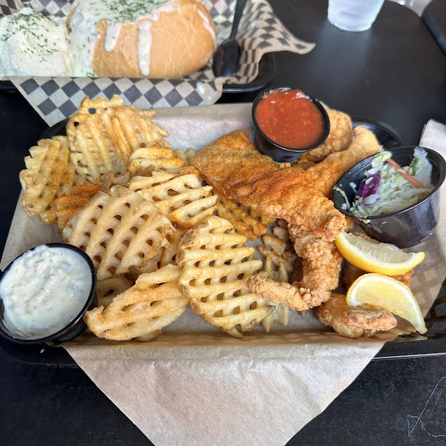 Fish and Shrimp Combo Platter