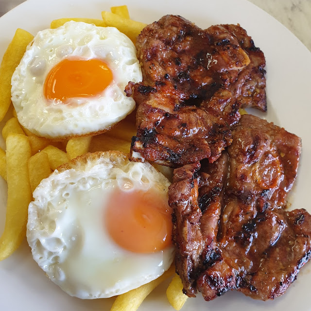Chips & Eggs with Lamb Chops
