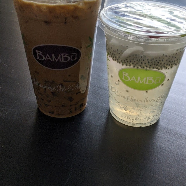 Vietnamese Iced Coffee and 16 Bambu Refresher