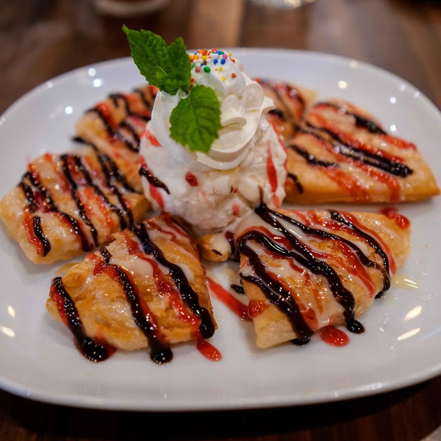 Crispy Roti with Vanilla Ice Cream