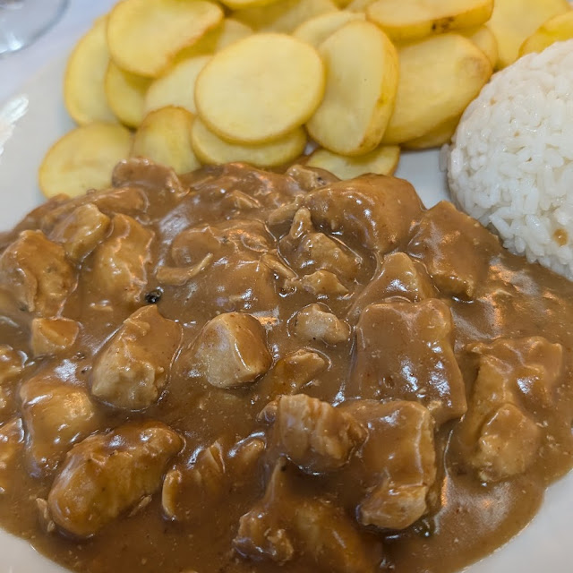 Tiras de Pollo Con Pimienta
