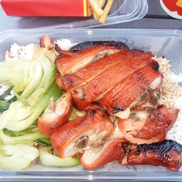 Roast Chicken on Rice with Bok Choy