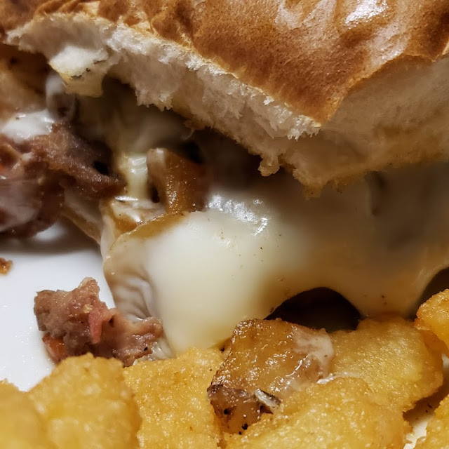 Steak Sandwich and Fries