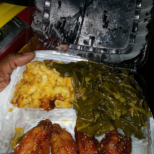 BBQ Chicken Yams Greens