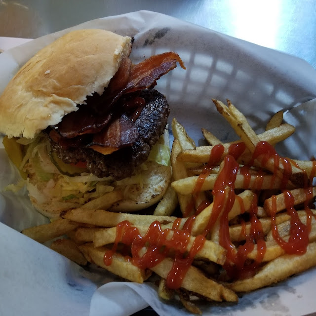 Bacon Cheeseburger with Homemade Fries