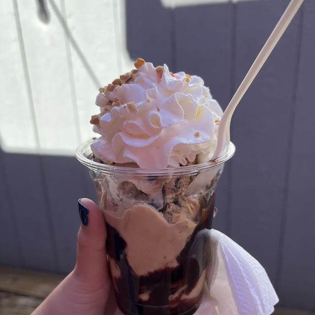 Hot Fudge Sundae with Coffee Ice Cream