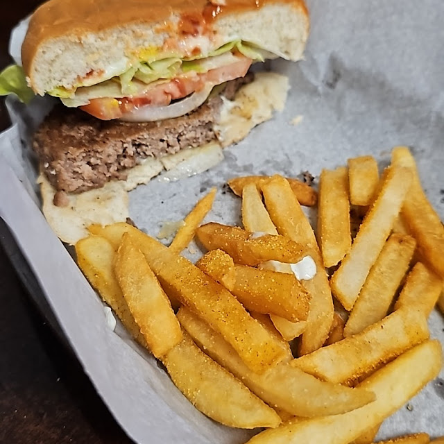 Hamburger and Fries