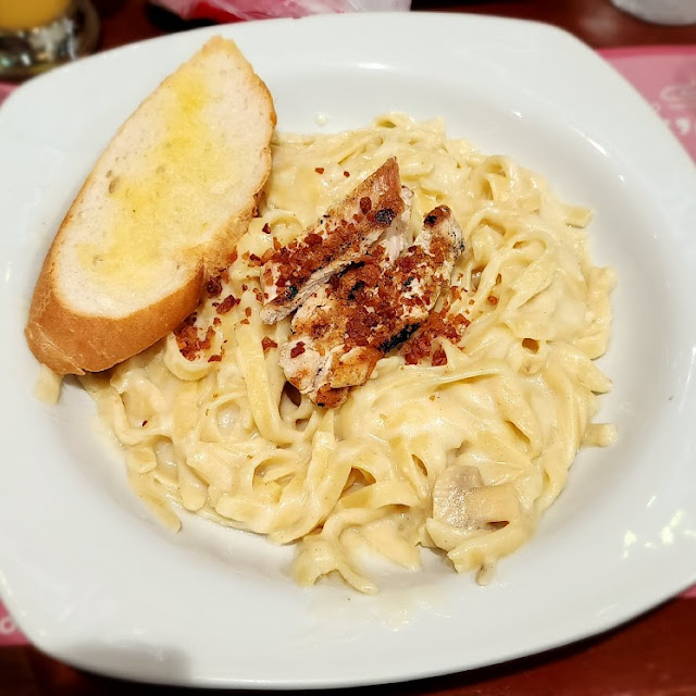 Grilled Chicken Carbonara