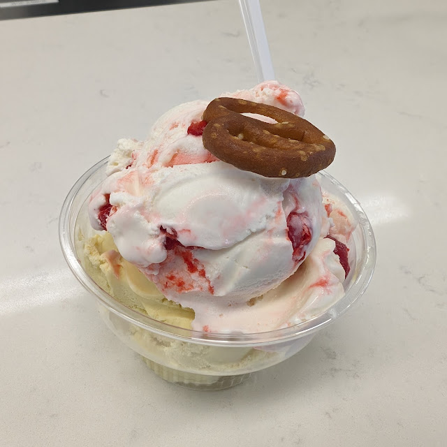 Banana Ice Cream and Cherry Ice Cream
