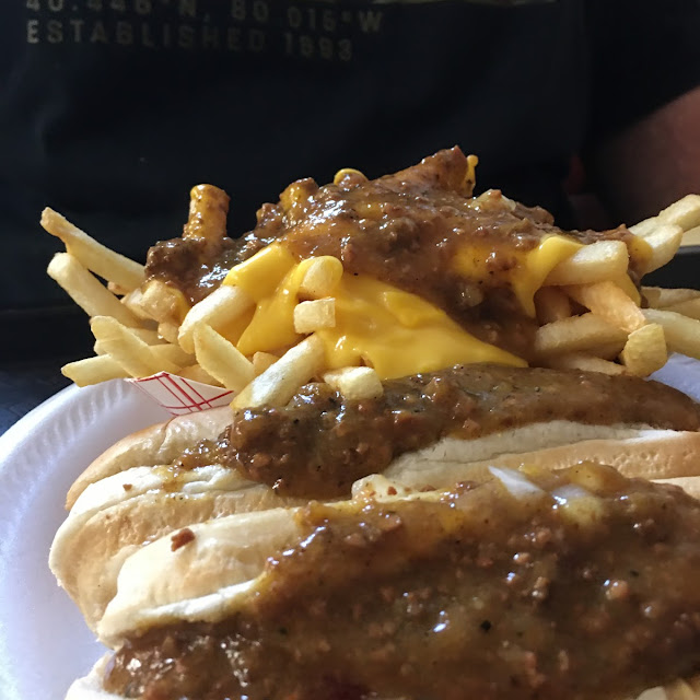 2 Chili Dogs Chili and Cheese Fries