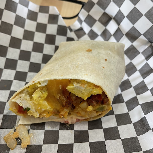 Half of the Breakfast Burrito
