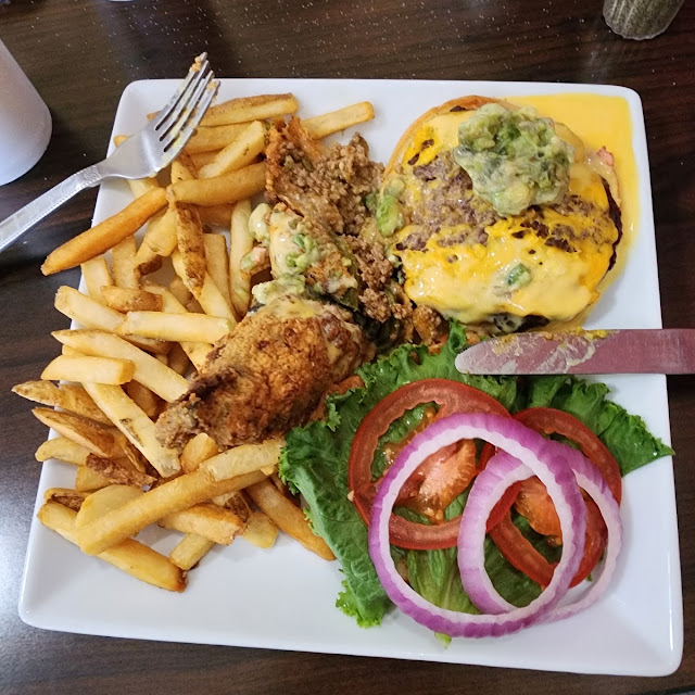 Chile Rellano Guacamole Burger Combo Sandwich