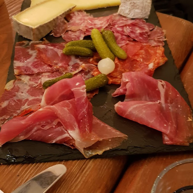 Plate of Sow's Country Ham with Guindillas