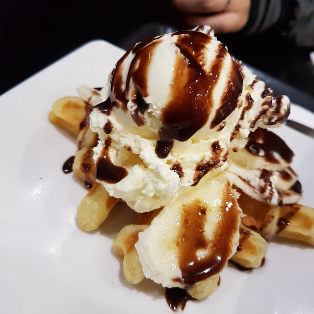 Banana Chocolate Waffles
