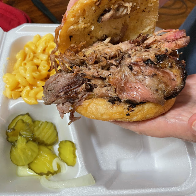 Brisket Sandwich & Mac and Cheese