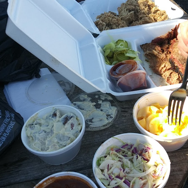 Beans Mac and Cheese BBQ Meats